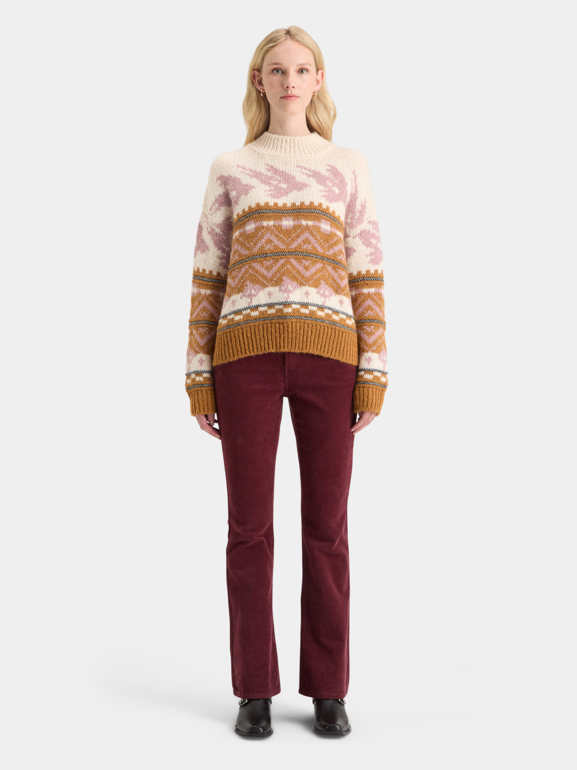 Metallic Fair Isle pullover - Scotch & Soda NZ