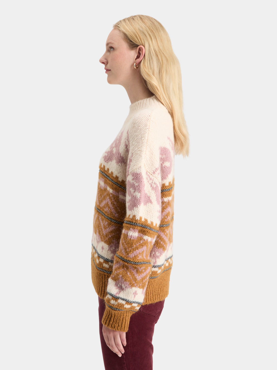 Metallic Fair Isle pullover - Scotch & Soda NZ