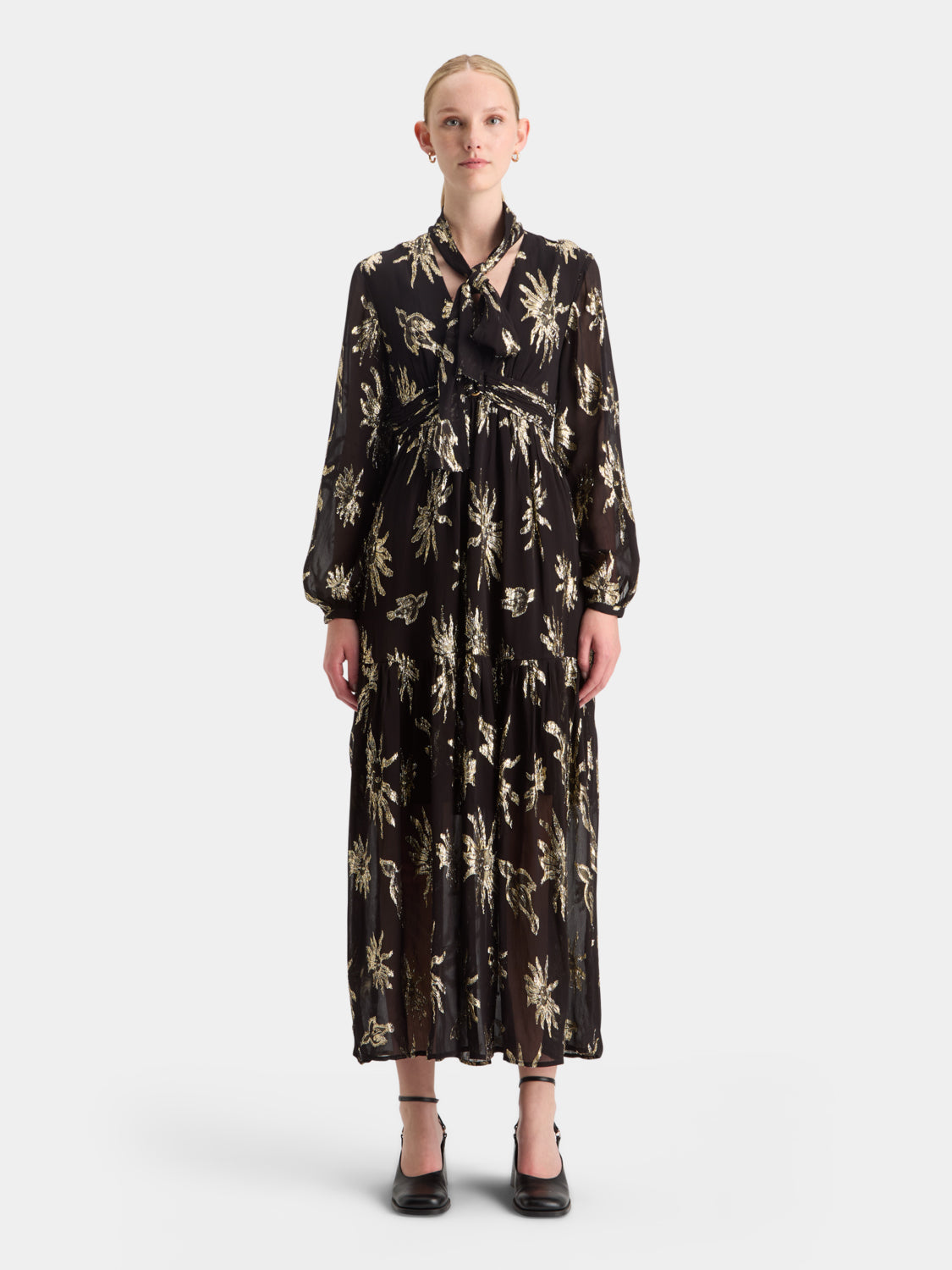 Lurex fil coupe maxi dress - Scotch & Soda NZ
