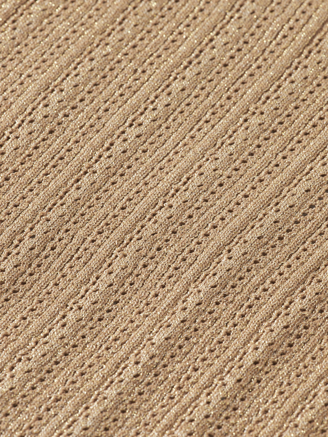 Metallic pointelle knitwear pullover by Scotch & Soda featuring a stylish, lightweight design with a subtle shimmer effect.