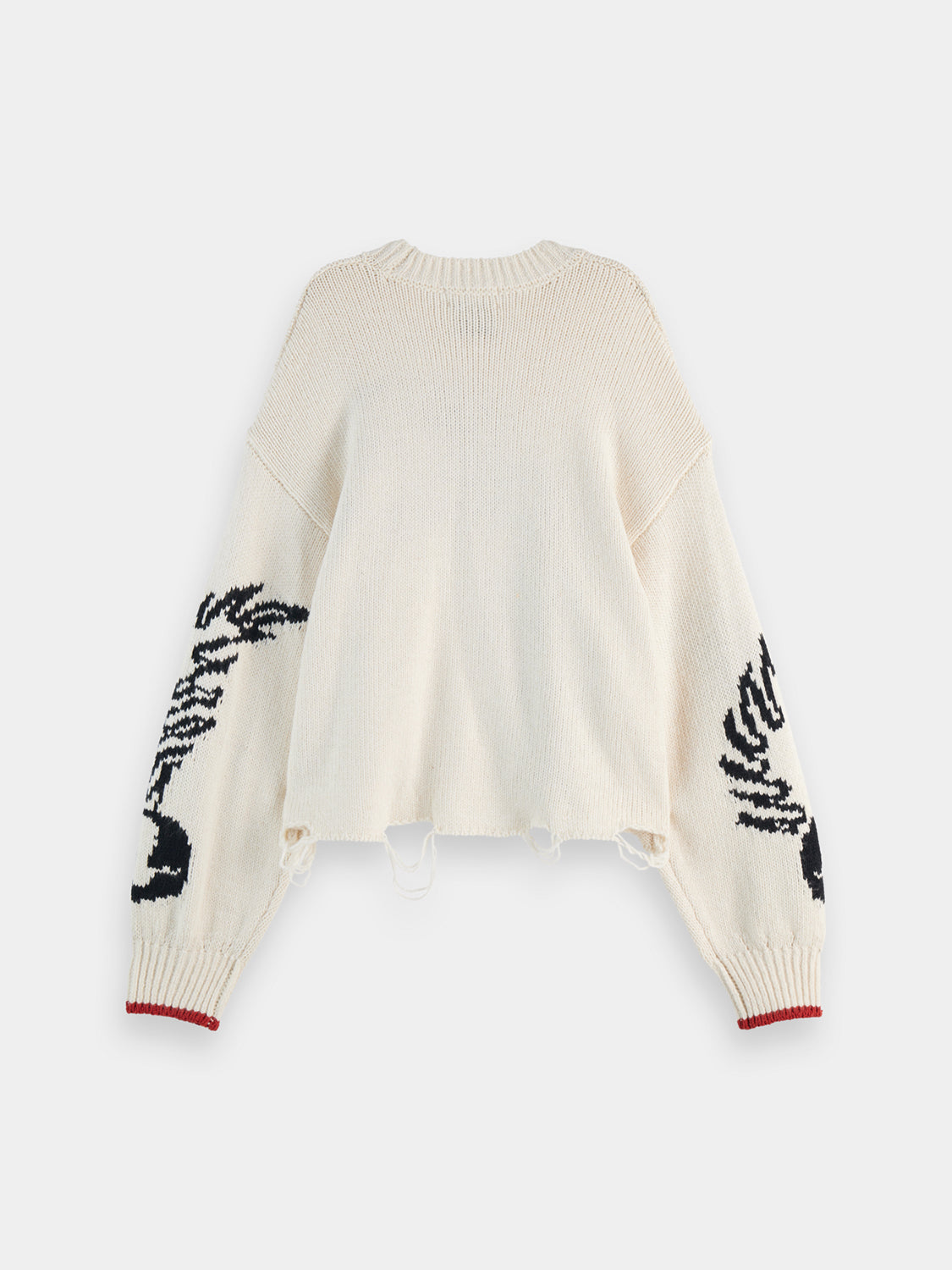 Intarsia oversized pullover - Scotch & Soda NZ