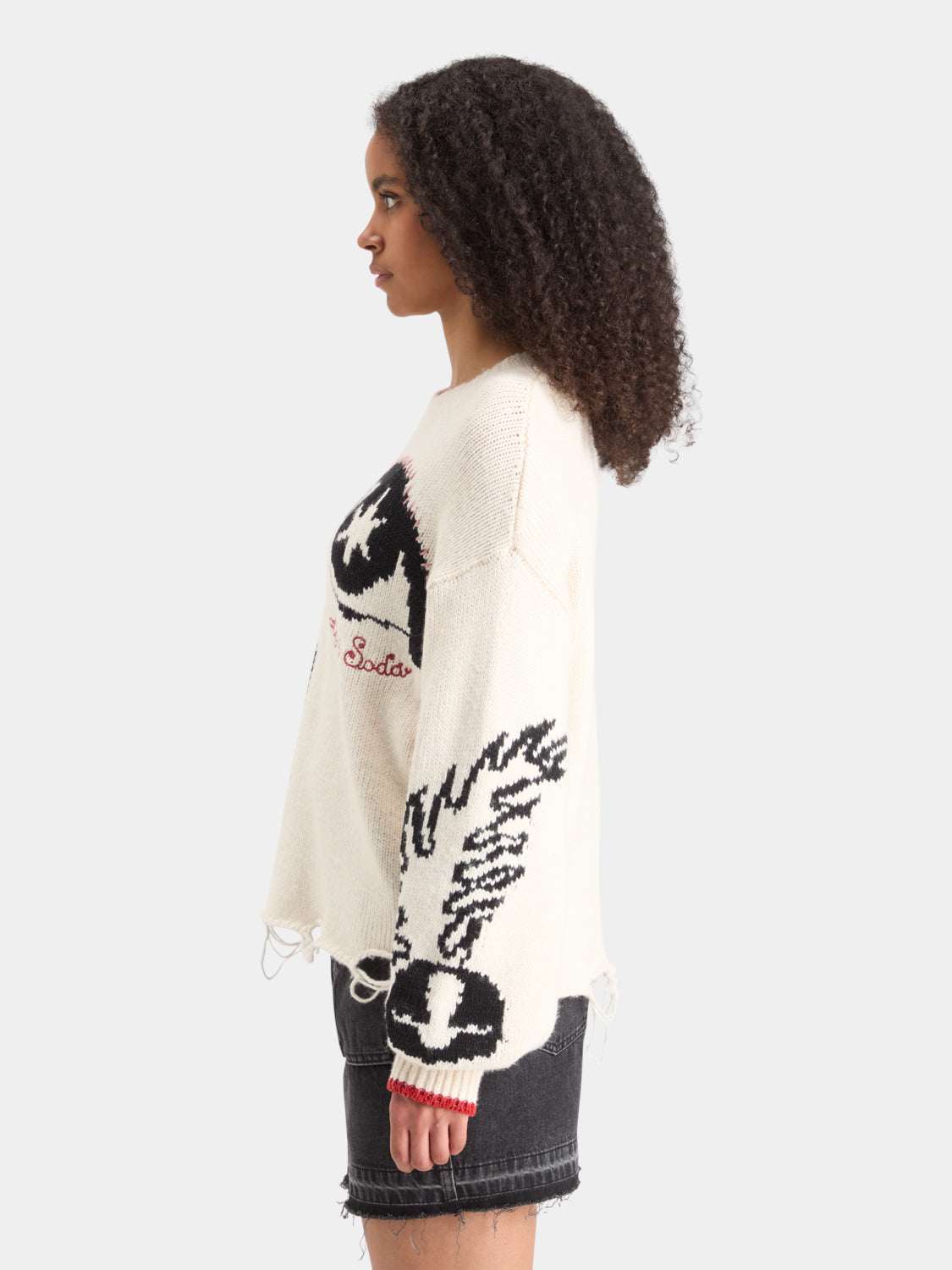Intarsia oversized pullover - Scotch & Soda NZ