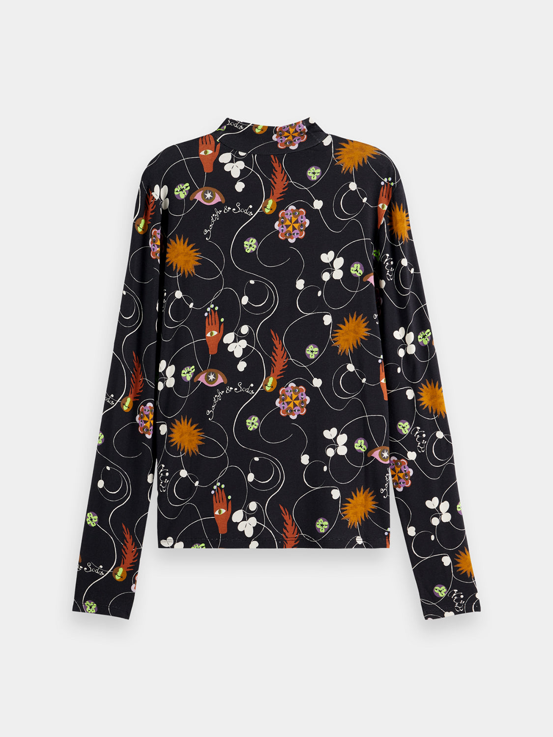 Printed mock neck - Scotch & Soda NZ