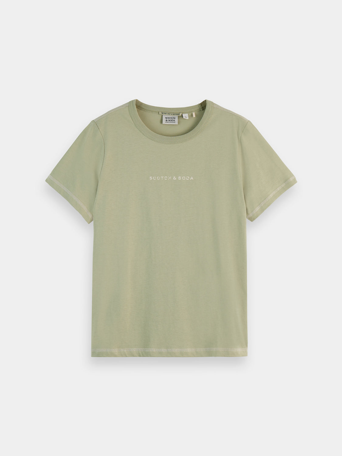 Flatlock chest logo t-shirt