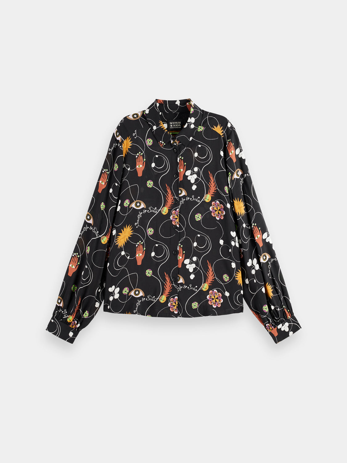 Viscose printed shirt - Scotch & Soda NZ