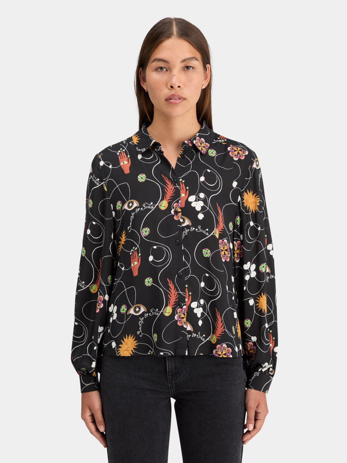 Viscose printed shirt - Scotch & Soda NZ