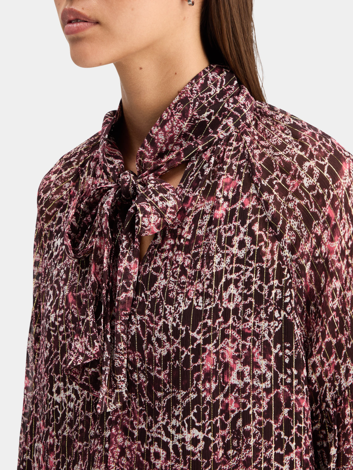 Bow neck lurex top - Scotch & Soda NZ