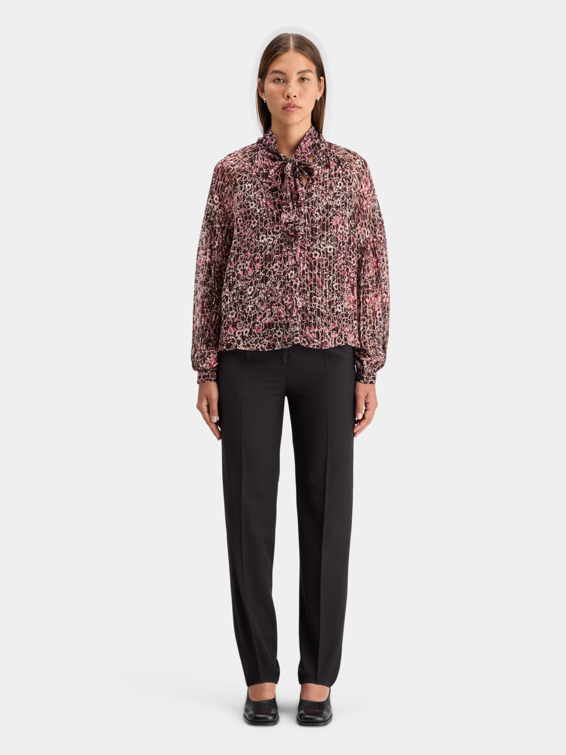 Bow neck lurex top - Scotch & Soda NZ