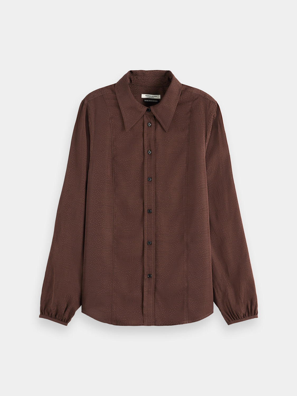 Viscose jacquard shirt - Scotch & Soda NZ