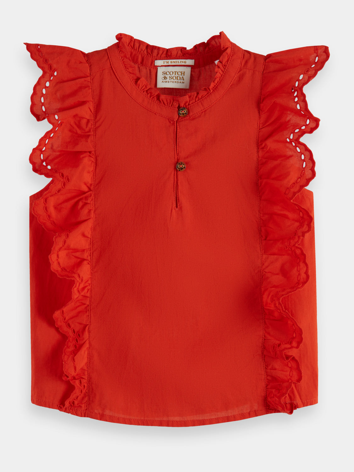 Kids - Broderie anglaise top - Scotch & Soda NZ
