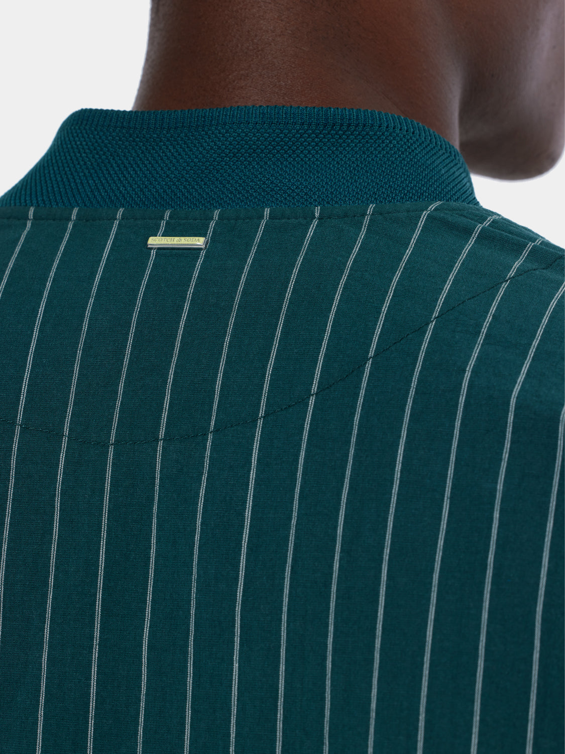 Pinstriped bomber jacket - Scotch & Soda NZ