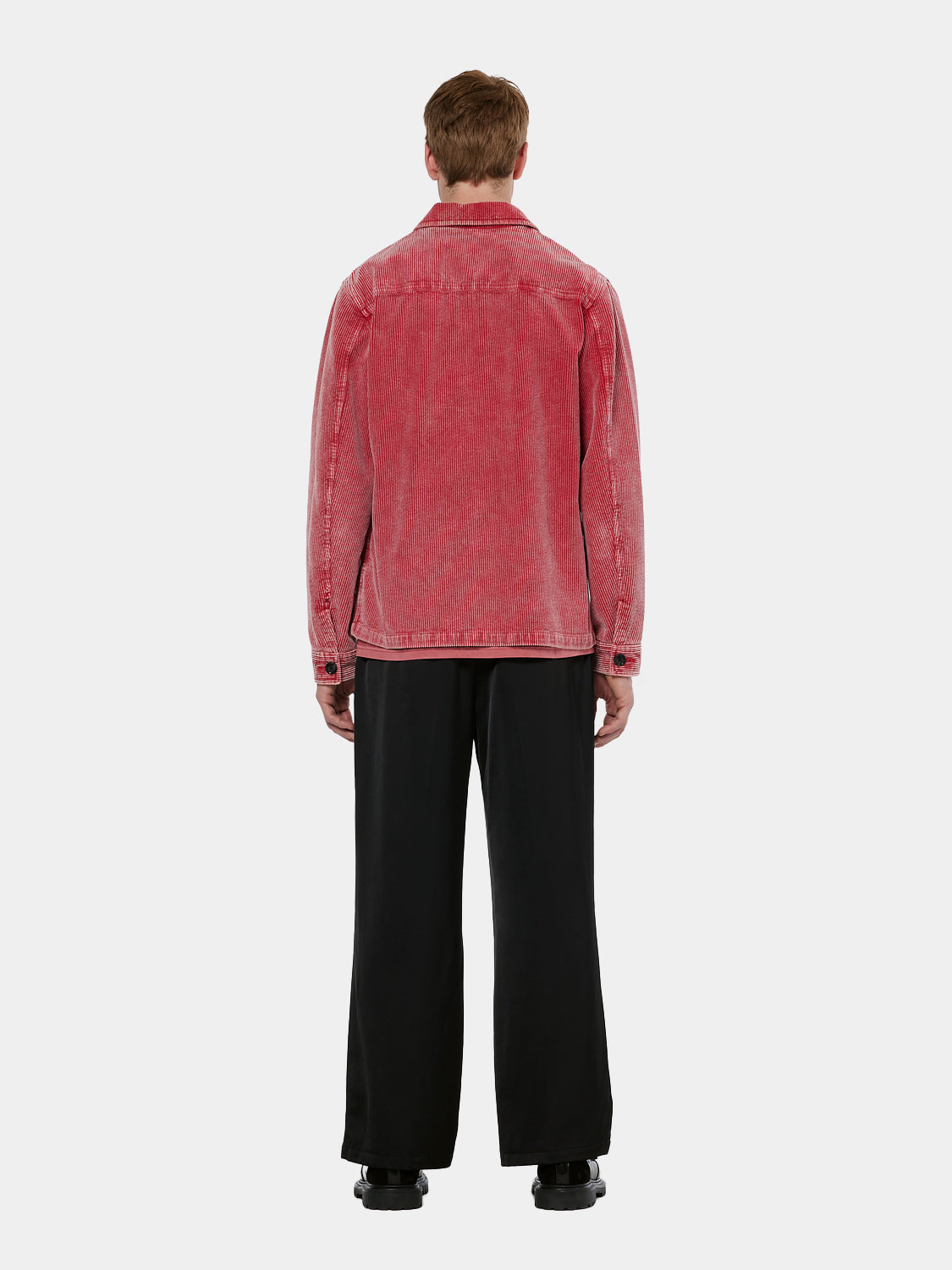 Washed corduroy worker jacket