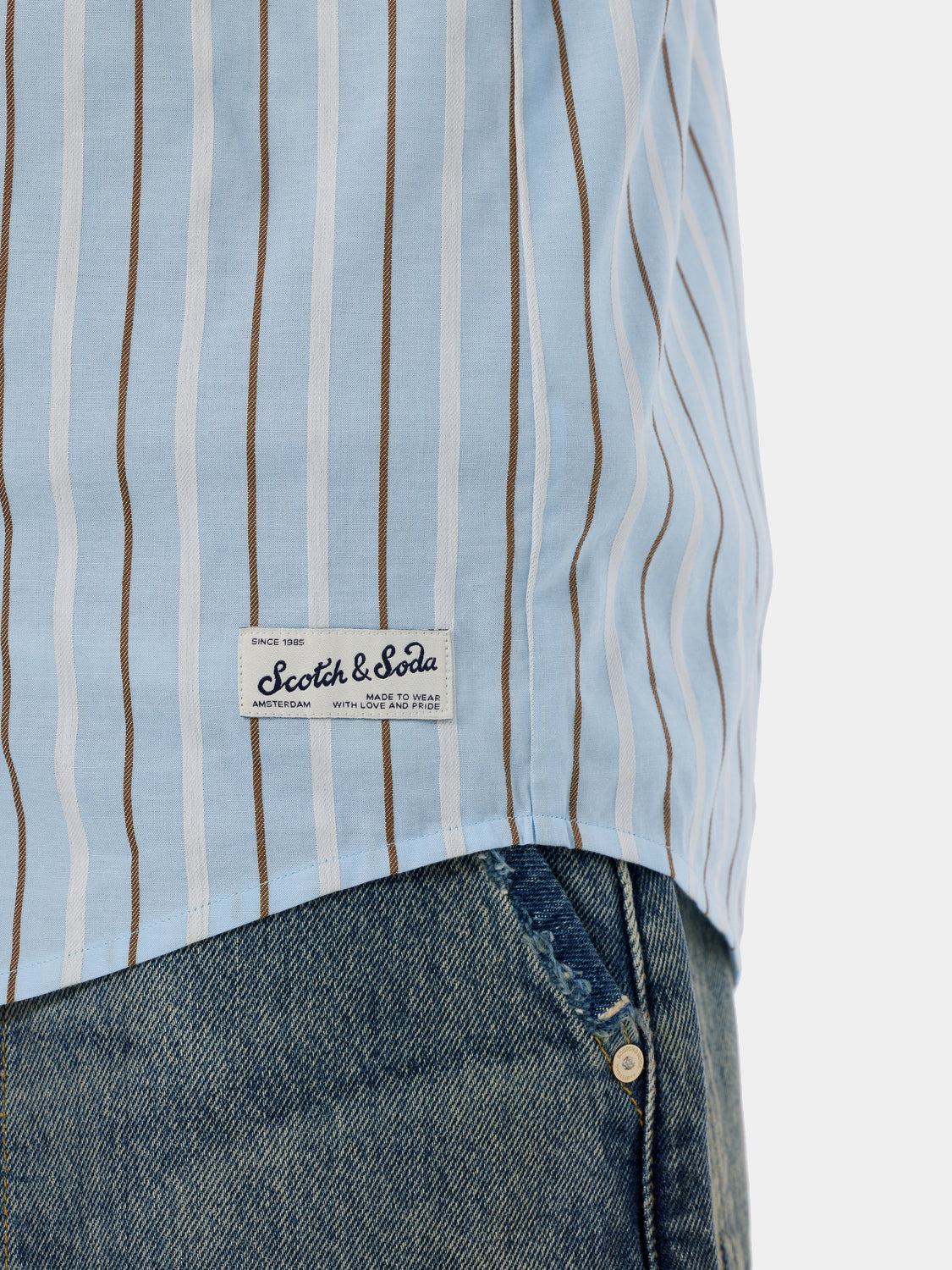 Dobby striped shirt