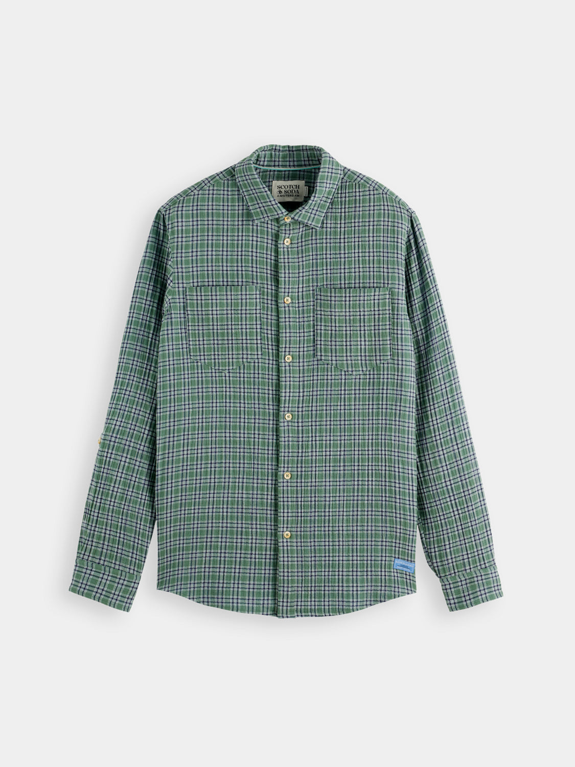 Double face check shirt