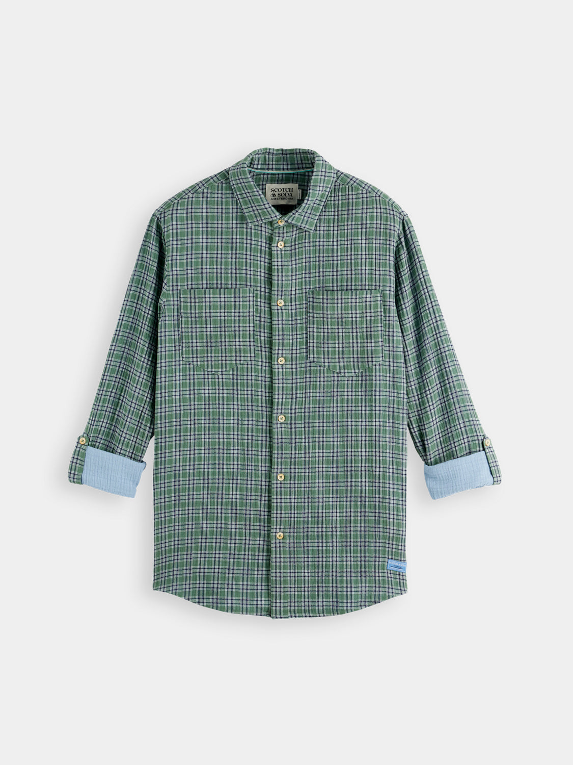 Double face check shirt