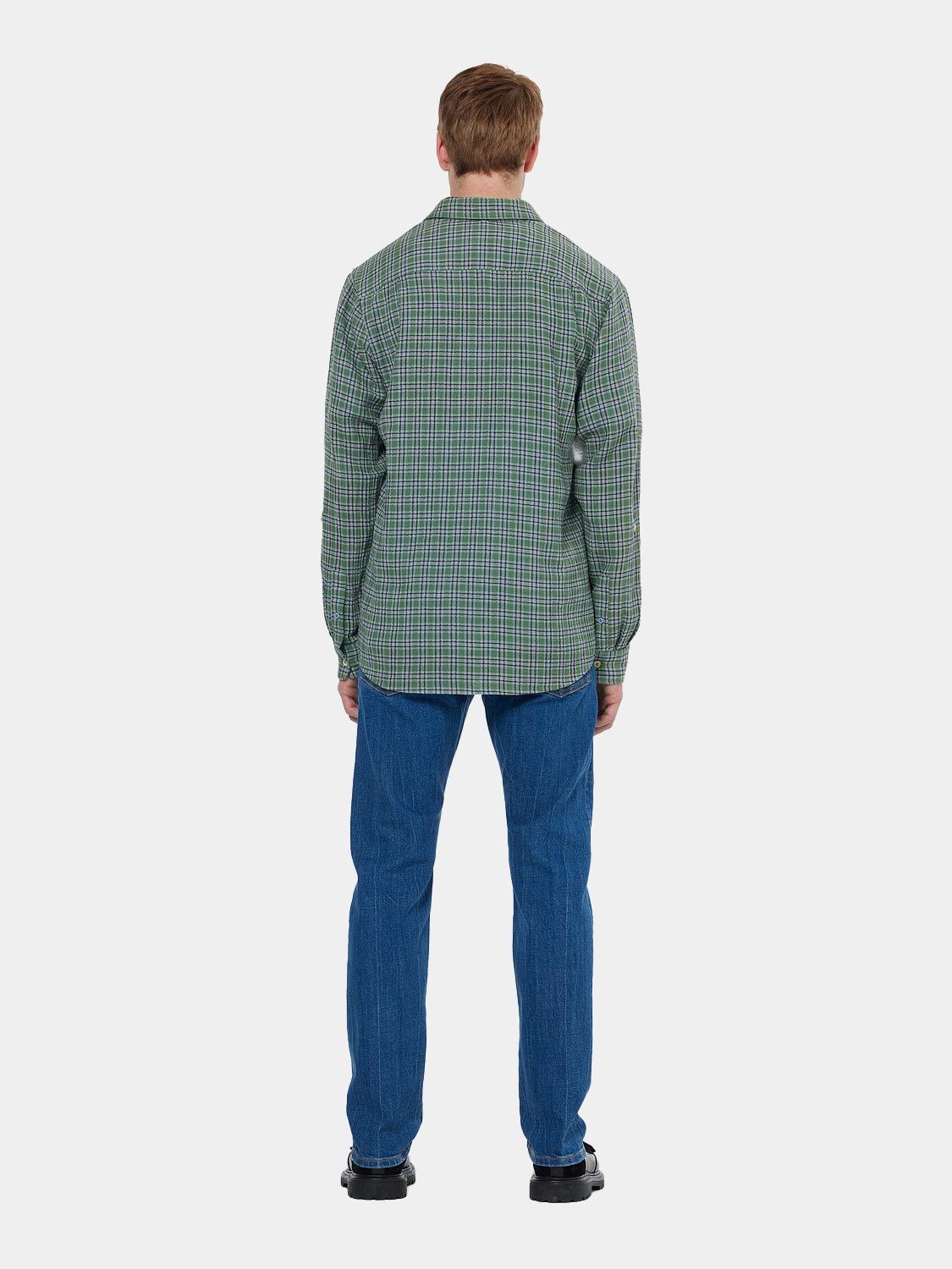 Double face check shirt