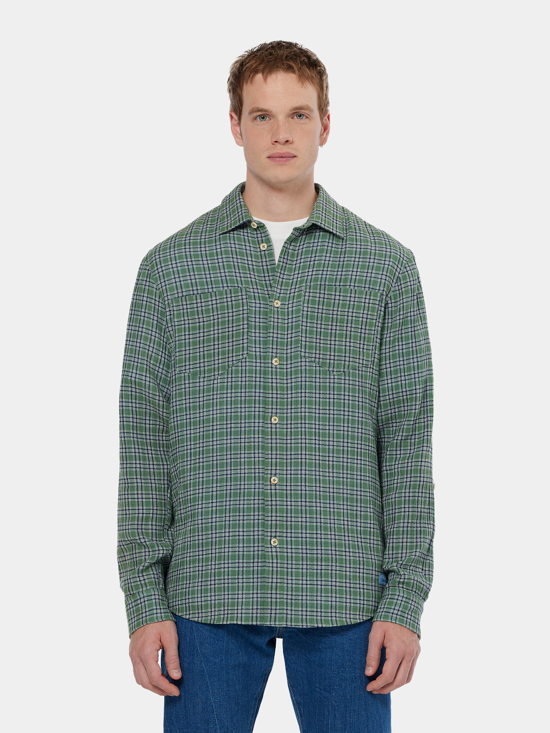Double face check shirt