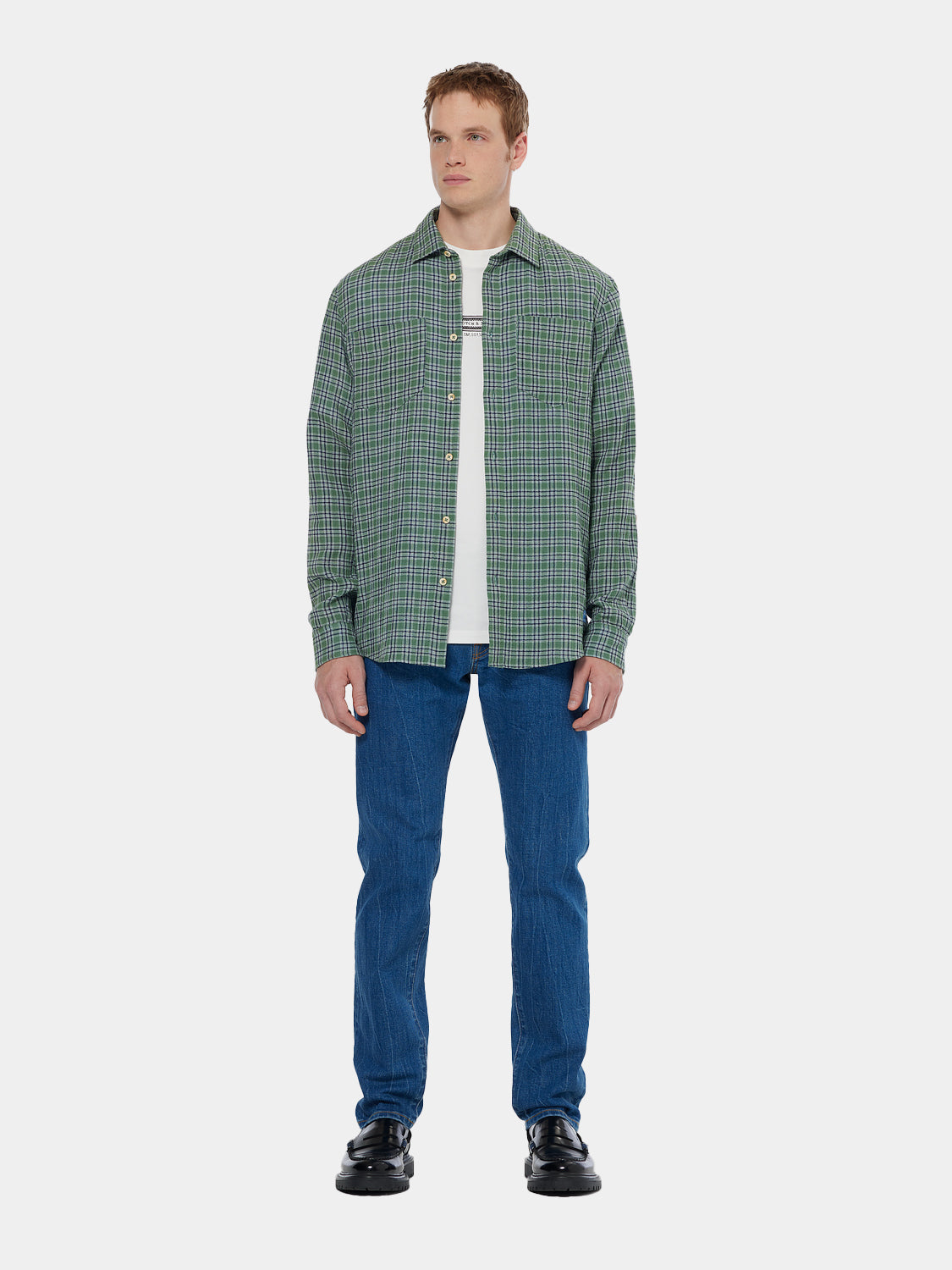 Double face check shirt