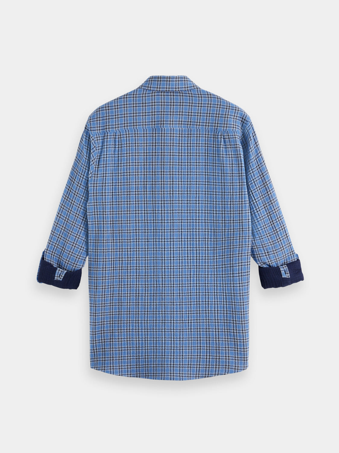 Double face check shirt - Scotch & Soda NZ