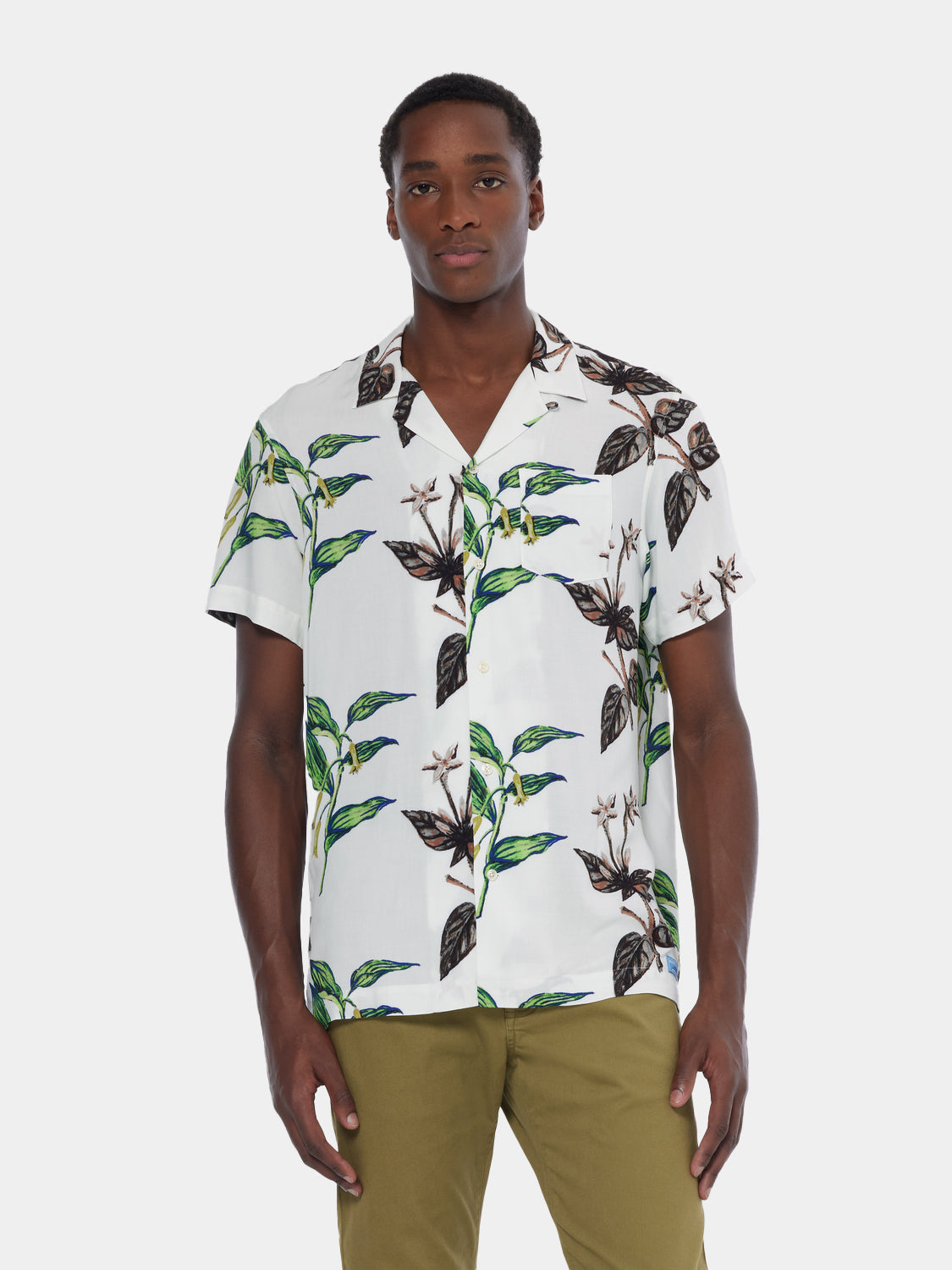 Printed viscose shirt - Scotch & Soda NZ