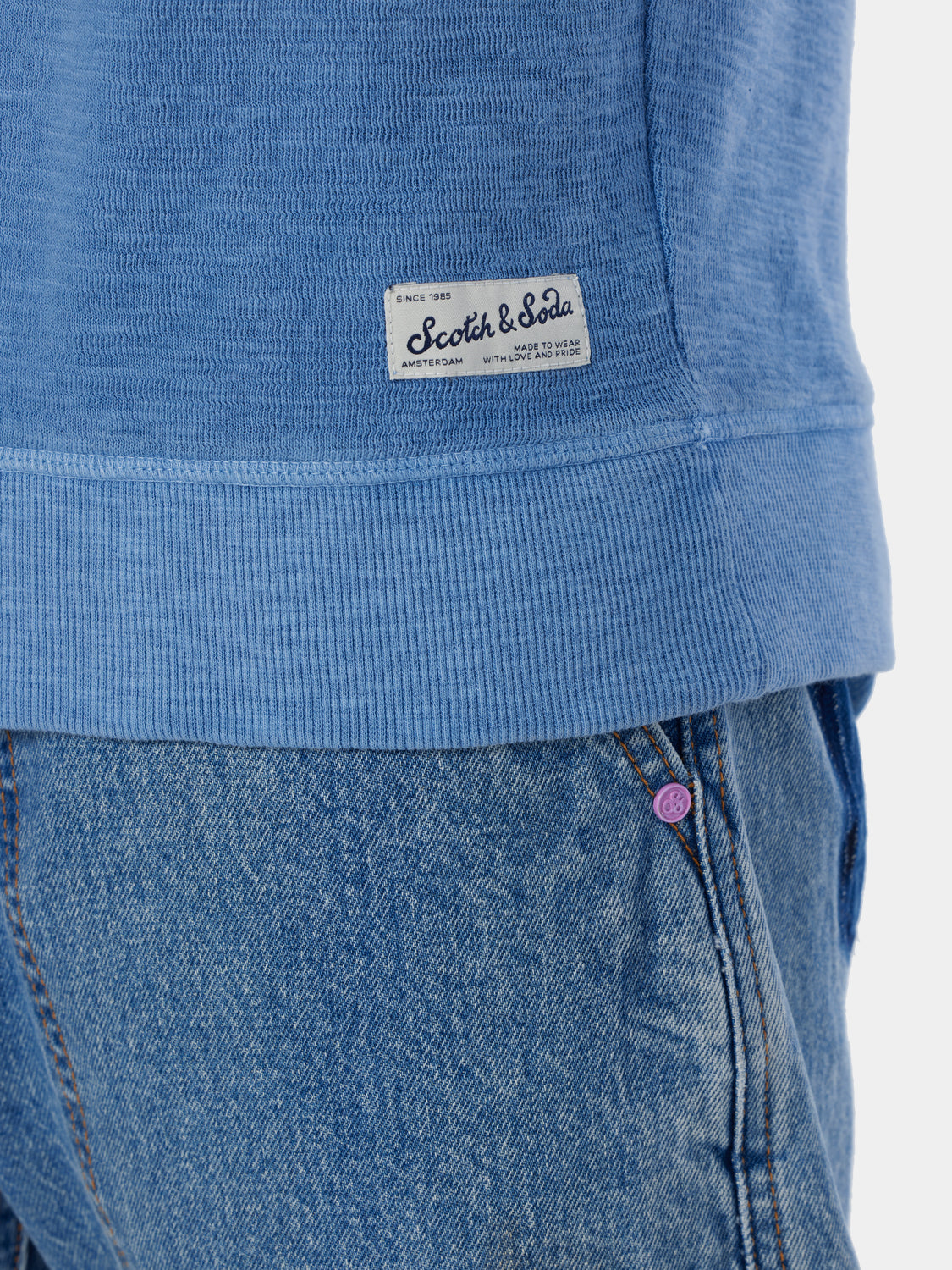 Garment-dyed sweatshirt - Scotch & Soda NZ