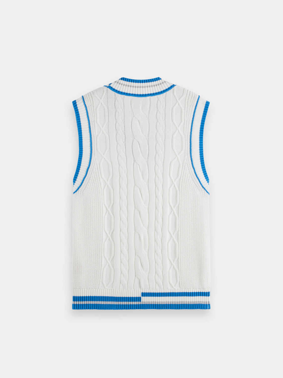 Cable knit vest