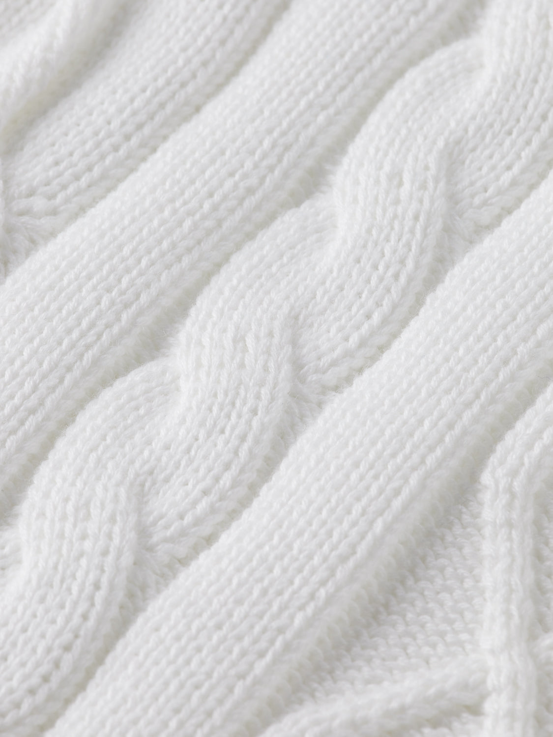 Cable knit vest