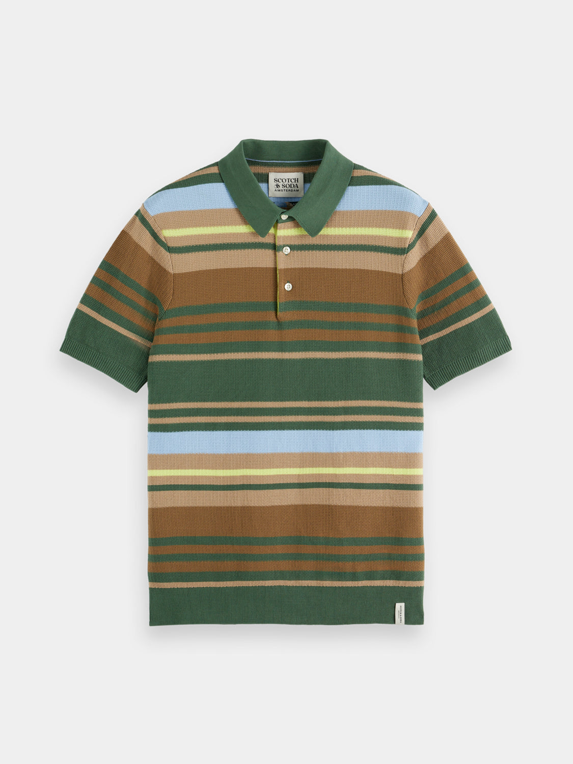 Structured knitted polo - Scotch & Soda NZ