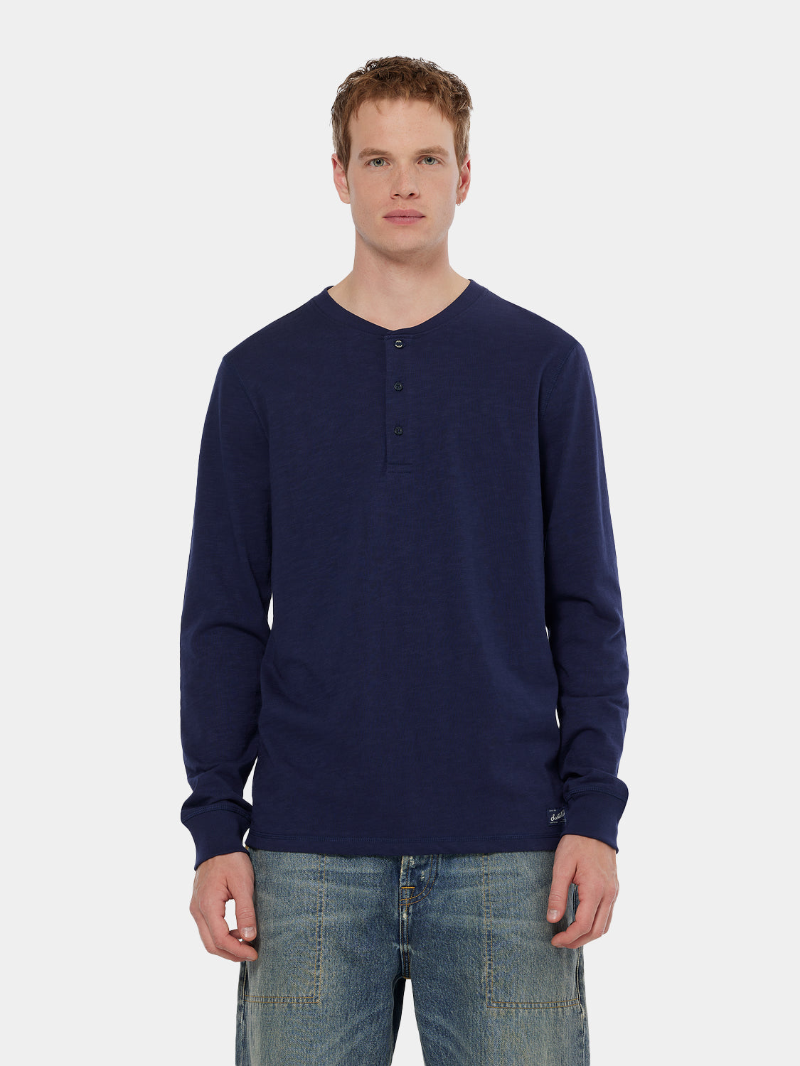 Slub henley t-shirt