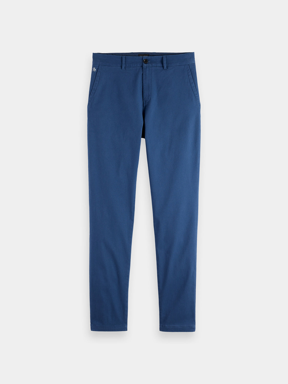 Slim-fit Scotch & Soda Stuart chinos pants in a neutral color, featuring a classic design and tailored fit.