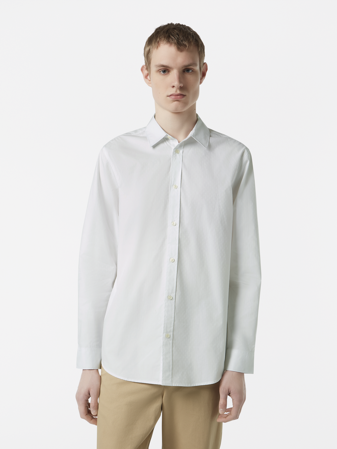 Long sleeve regular-fit shirt by Scotch & Soda, shown in a stylish design with collar and button front.
