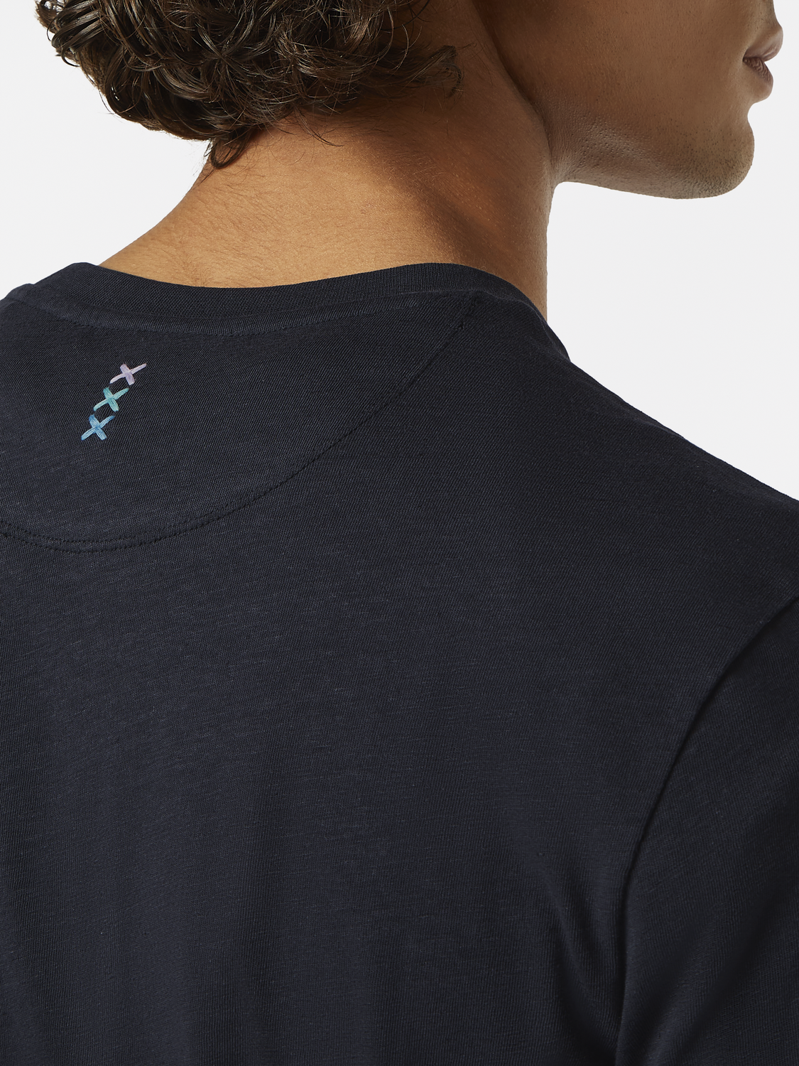 Cotton-linen t-shirt - Scotch & Soda NZ