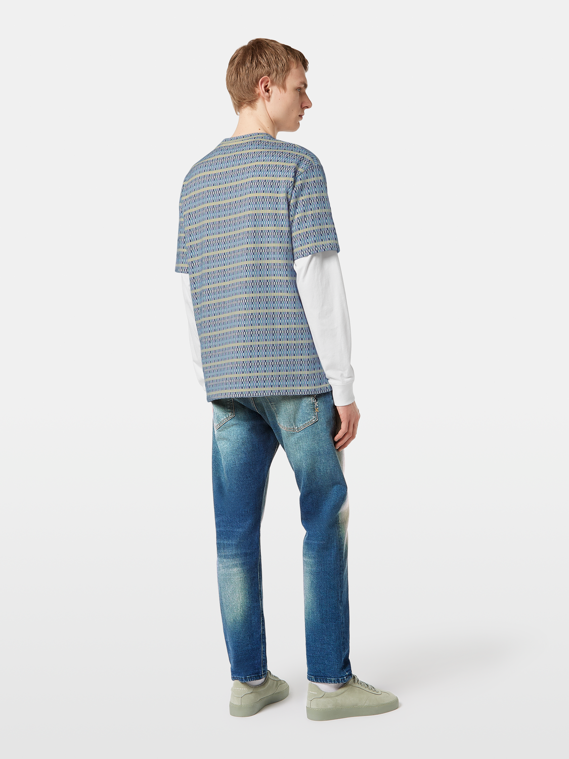 Jacquard t-shirt - Scotch & Soda NZ