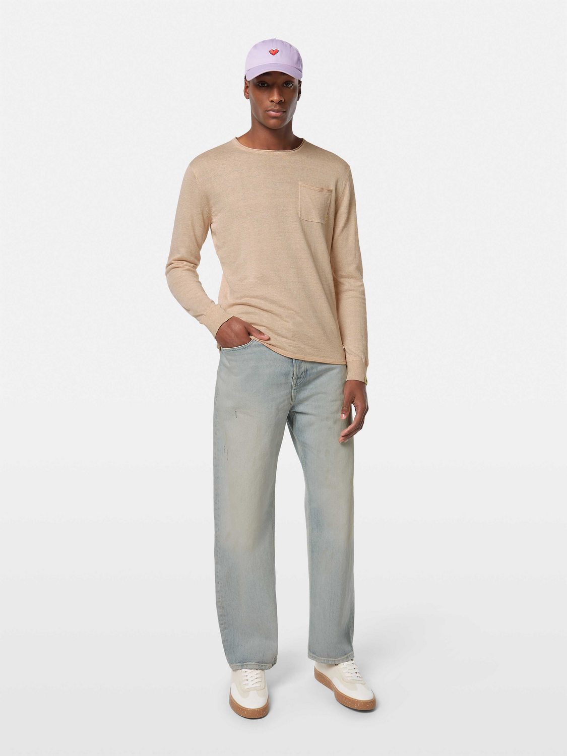Linen blend pullover - Scotch & Soda NZ