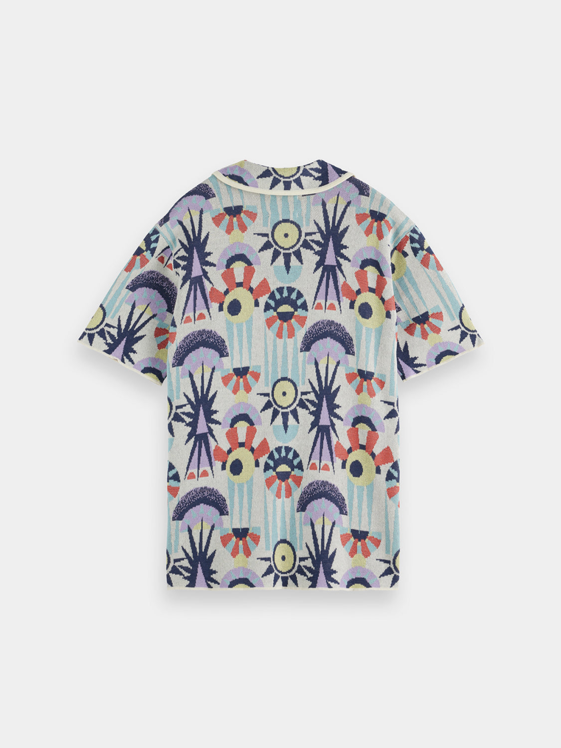 Jacquard knitted shirt - Scotch & Soda NZ