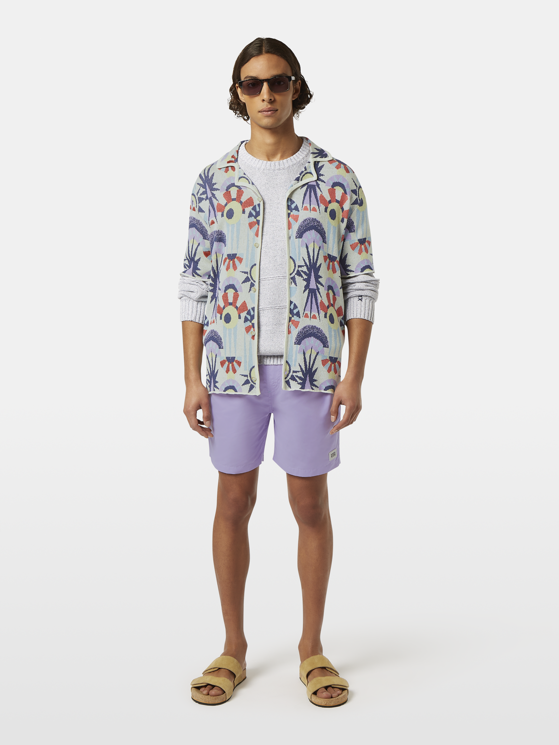 Jacquard knitted shirt - Scotch & Soda NZ