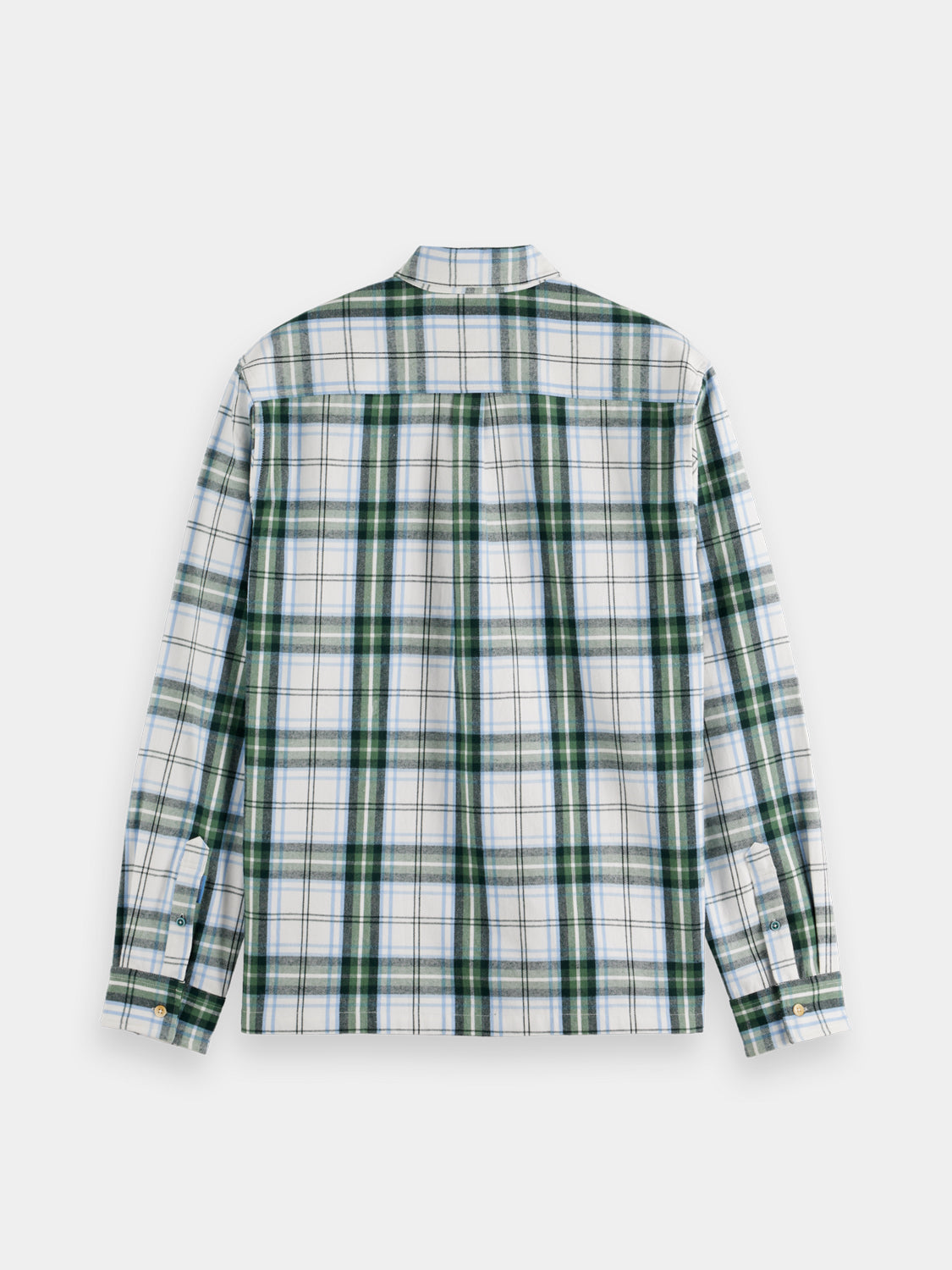 Yarn-dyed flannel shirt