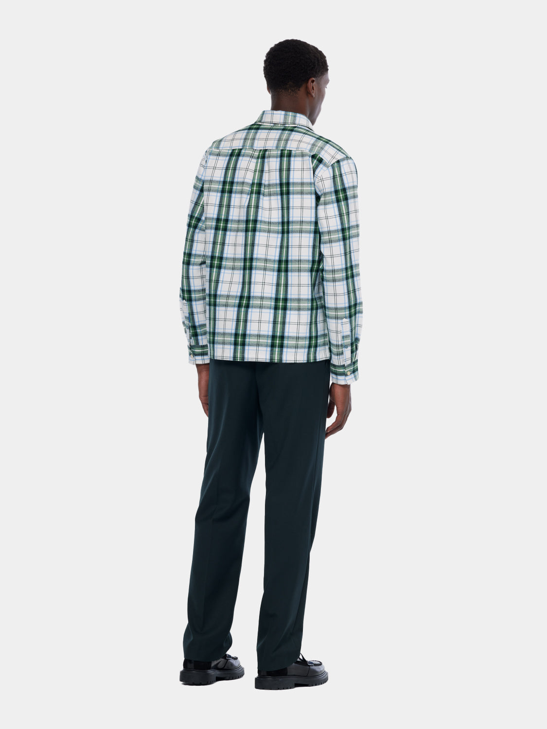 Yarn-dyed flannel shirt