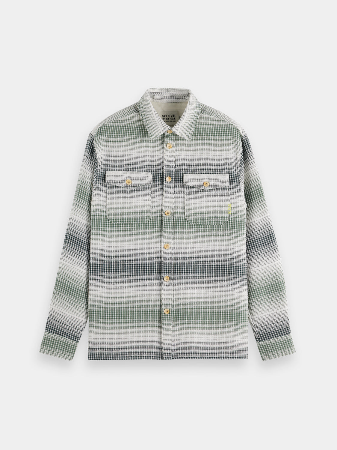 Striped waffle shirt