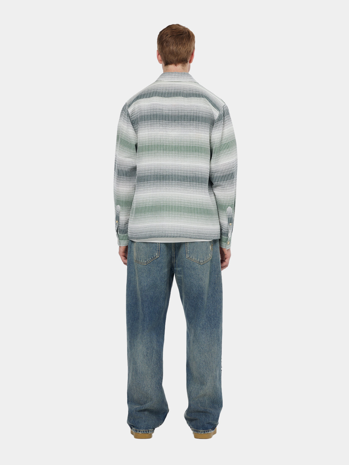 Striped waffle shirt