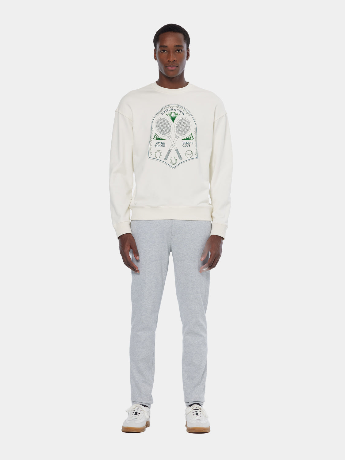 Embroidered artwork sweatshirt - Scotch & Soda NZ