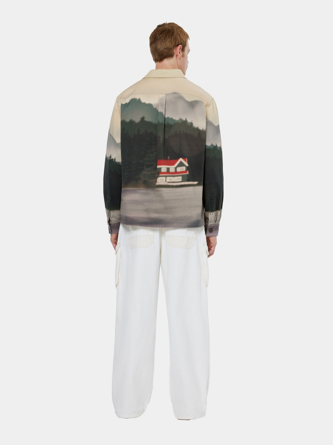 Printed twill overshirt - Scotch & Soda NZ