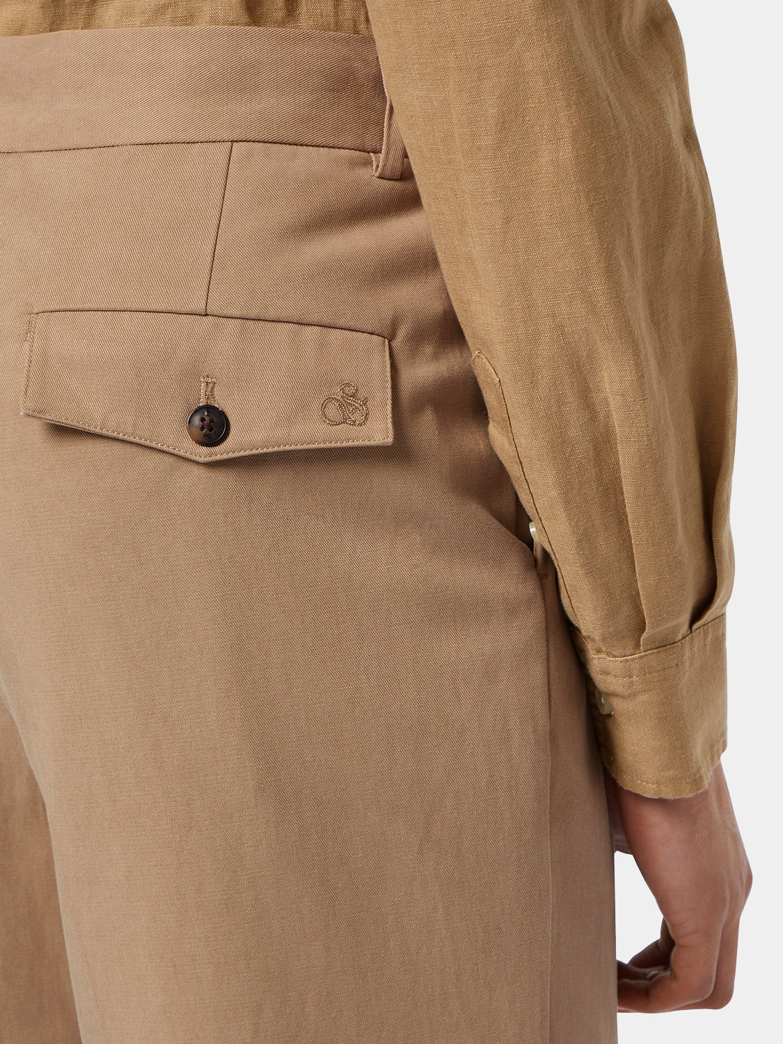 Twill straight fit chinos