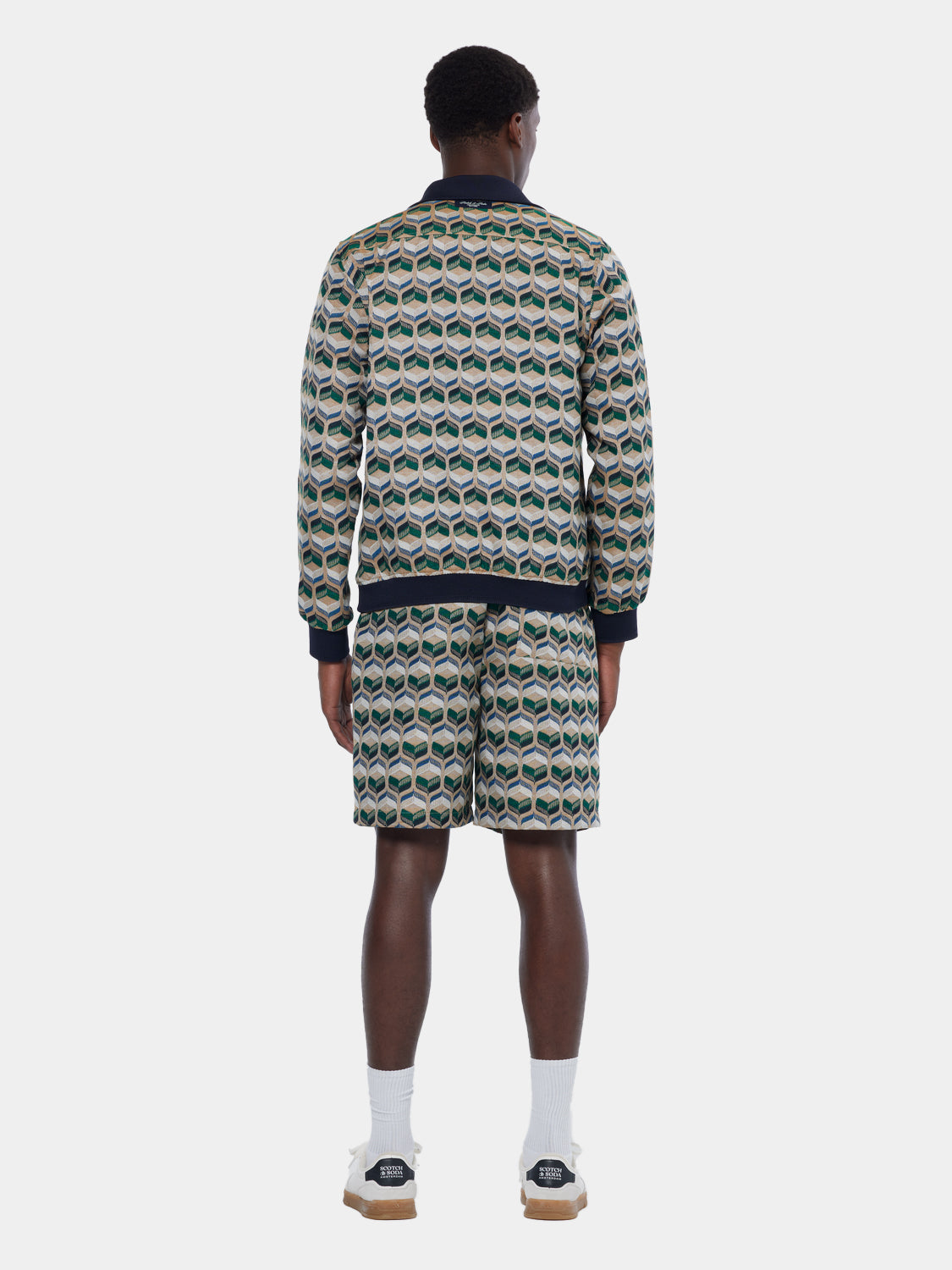 Jacquard tracksuit jacket - Scotch & Soda NZ