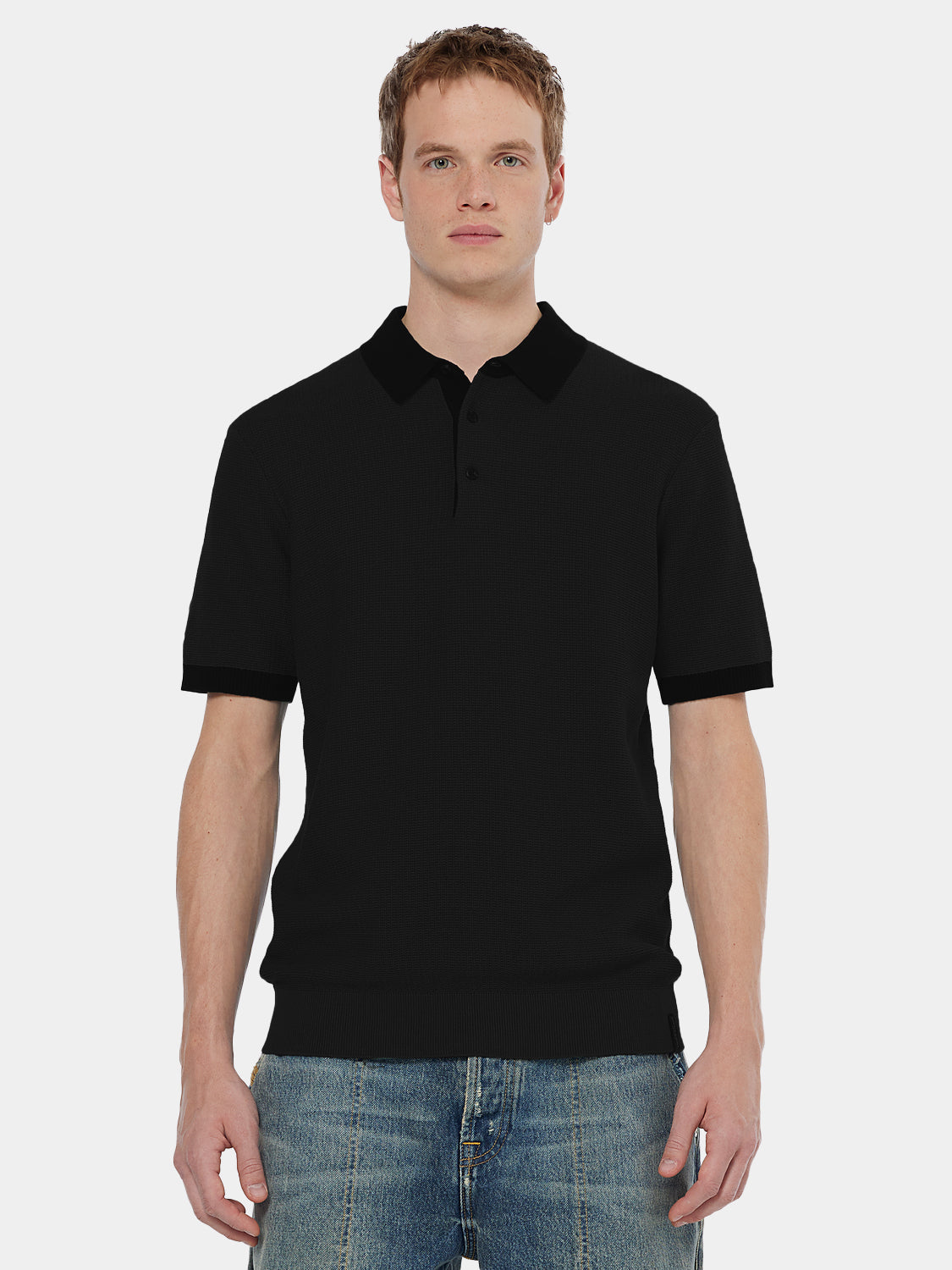 Knitted polo