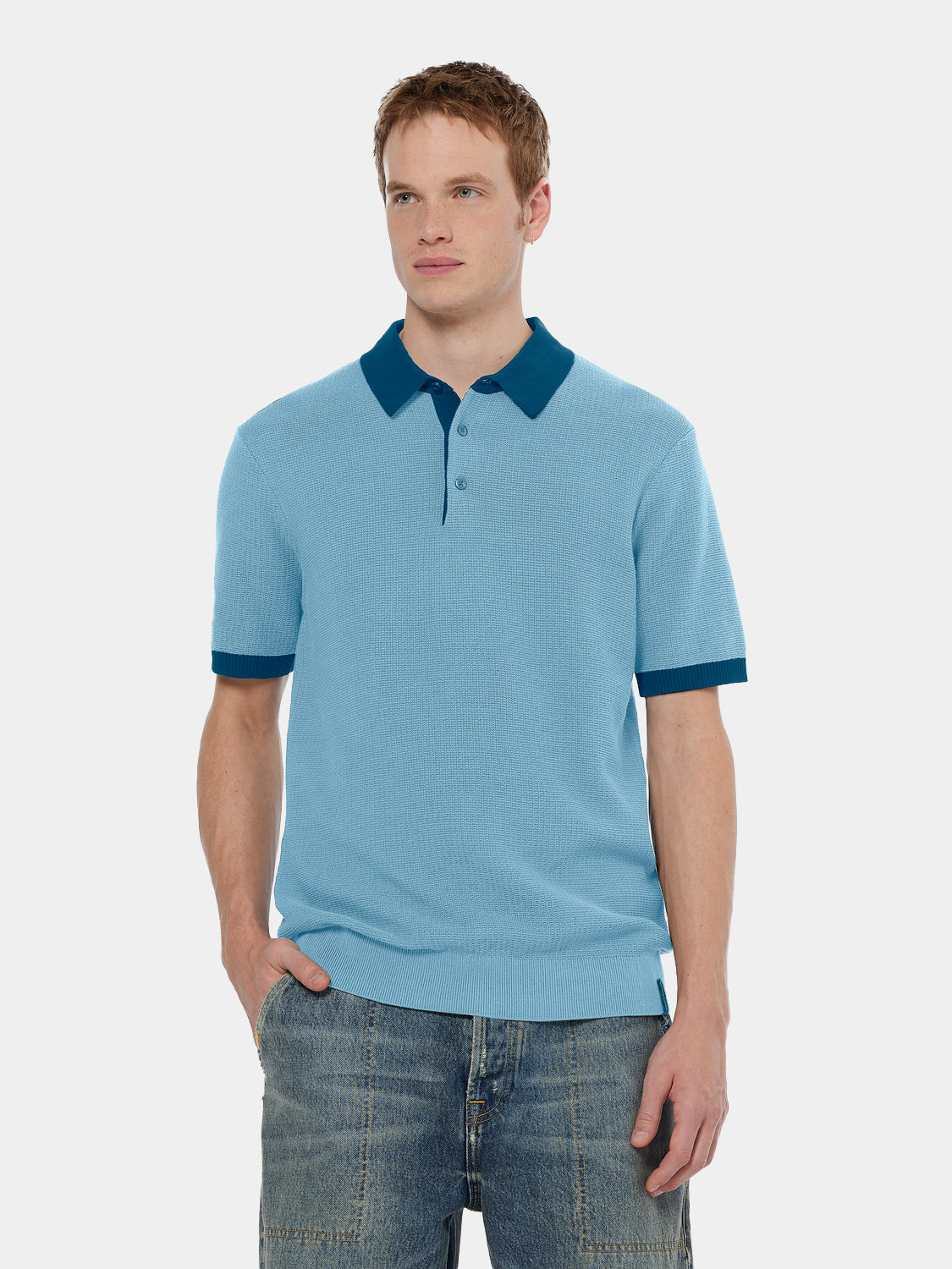Knitted polo