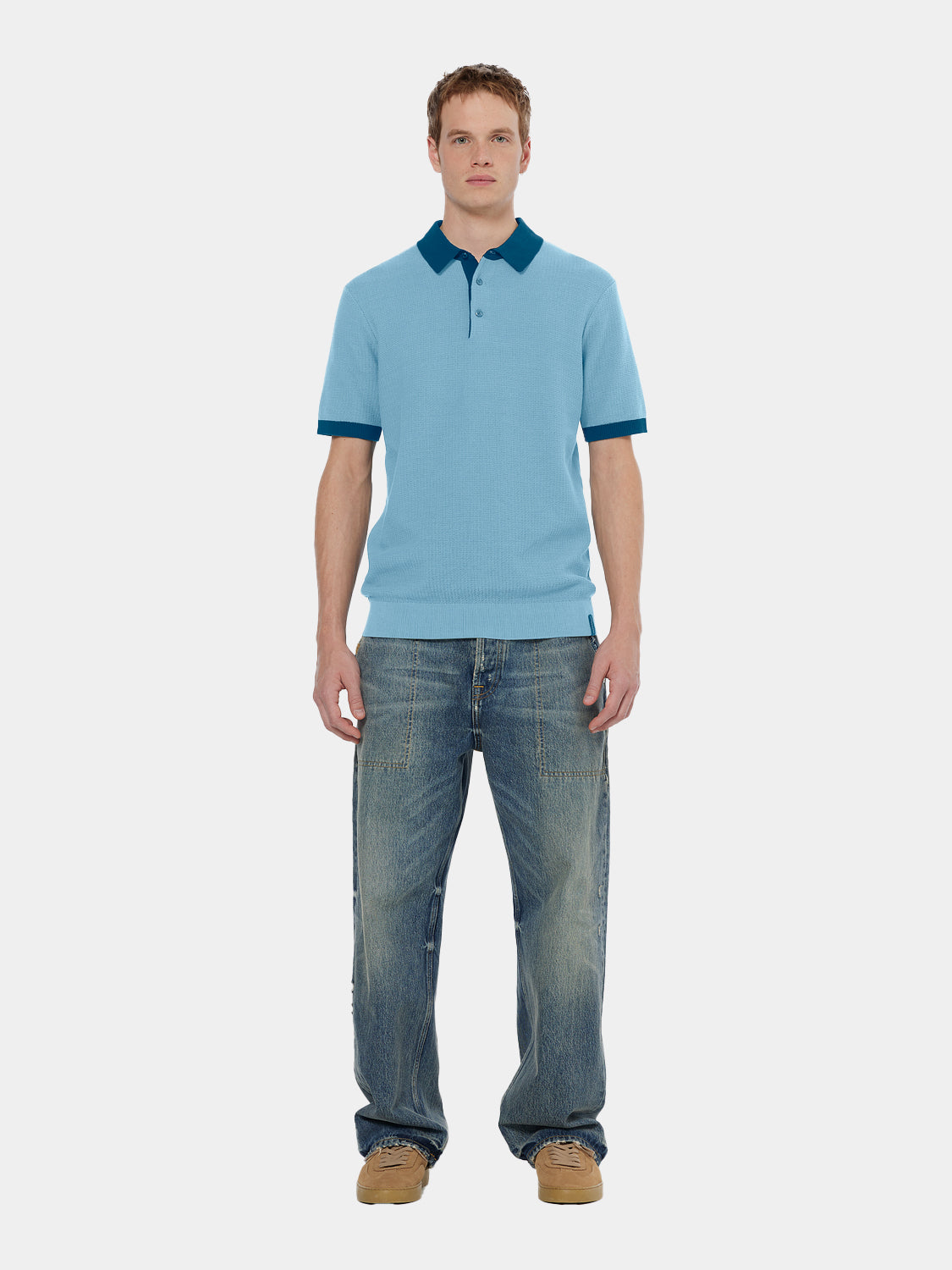 Knitted polo