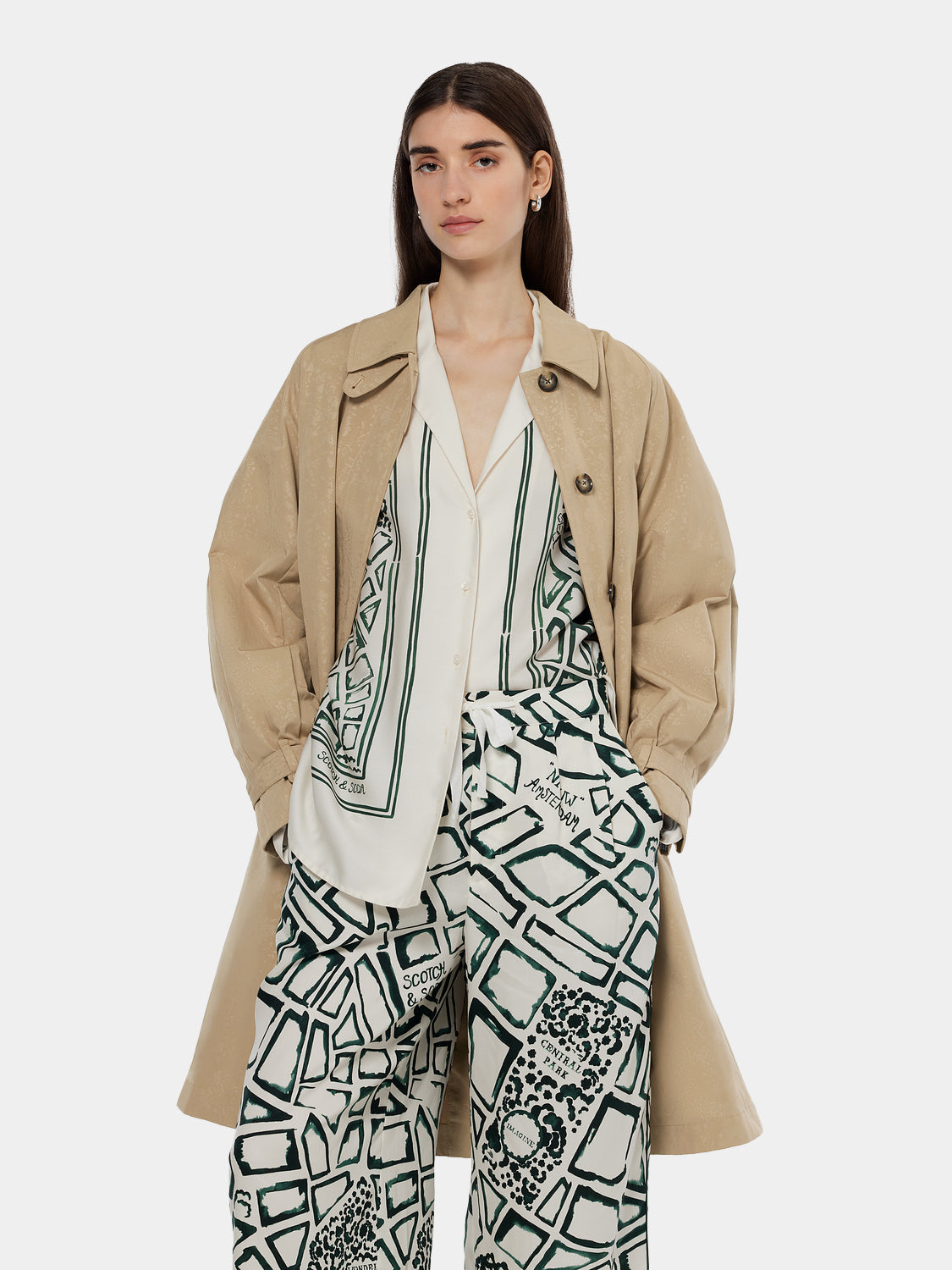 Embossed coat