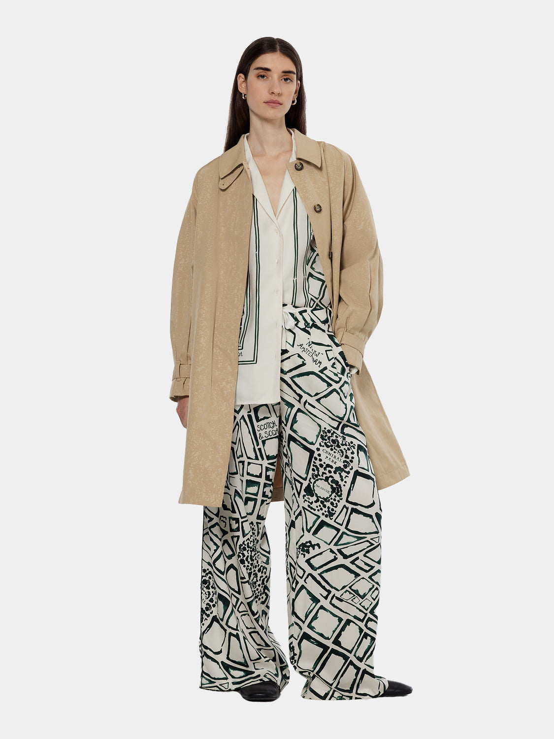 Embossed coat