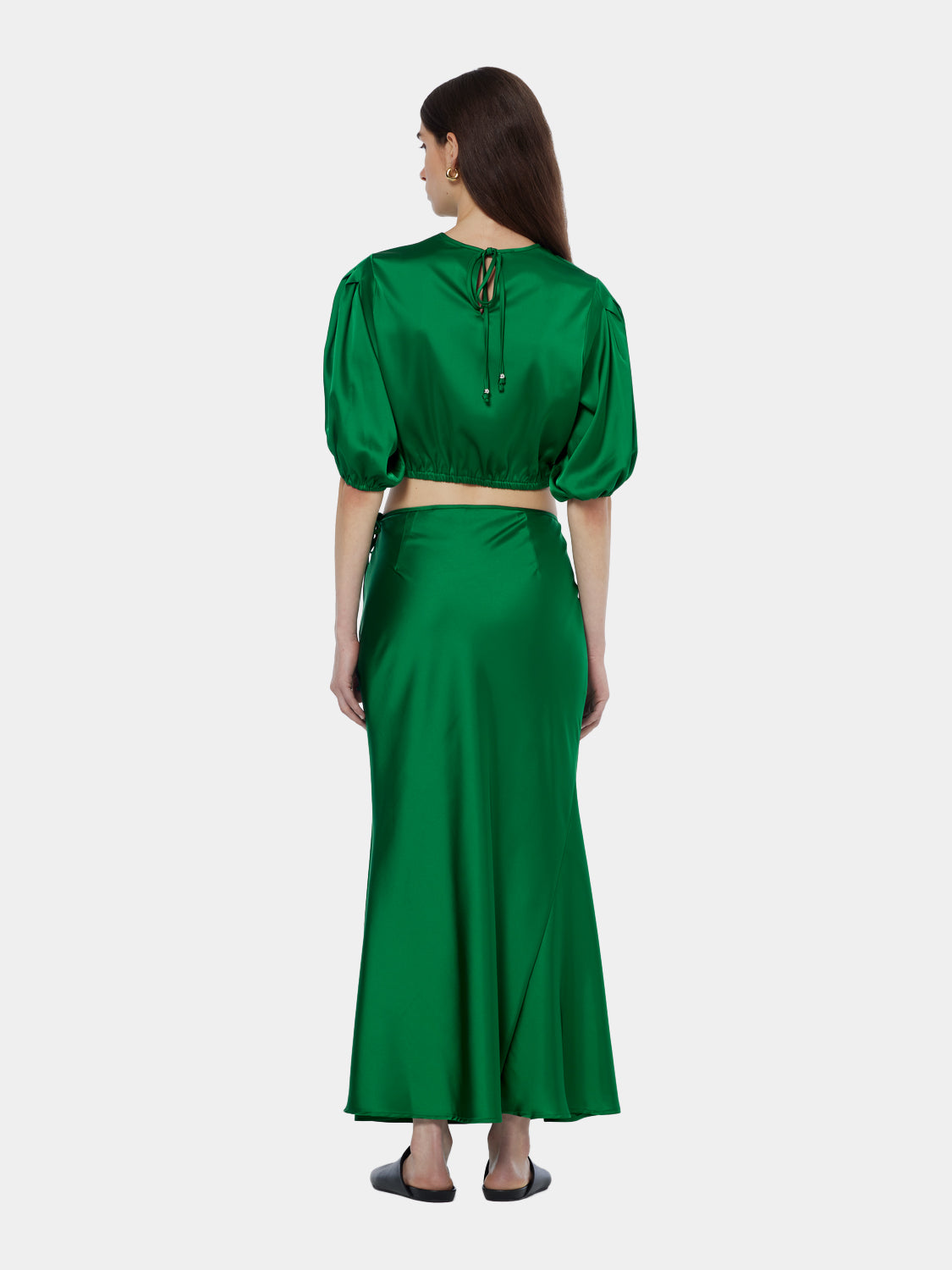 Midi bias skirt
